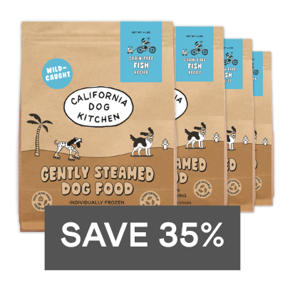 Grain-Free Fish Recipe Frozen dog food My Store 4 bags (16lbs)