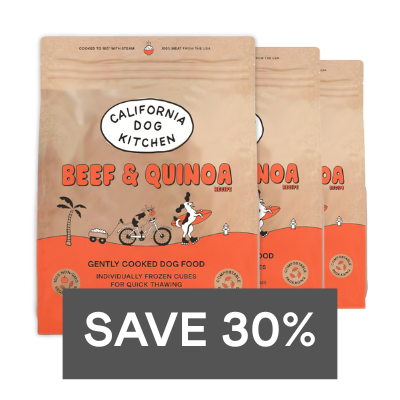 Beef & Quinoa Recipe Frozen dog food My Store Beef 3 bag