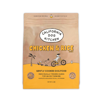 Chicken & Rice Recipe Frozen dog food My Store 1 bag of cubes (4lbs)