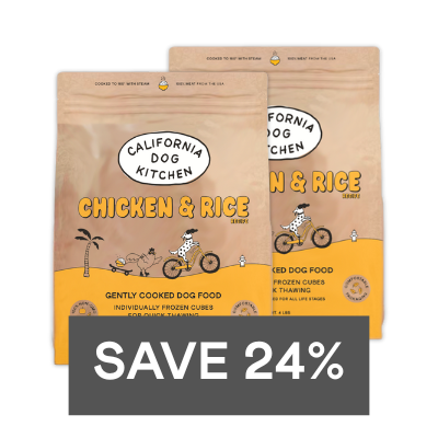 Chicken & Rice Recipe Frozen dog food My Store 2 bags (8lbs)