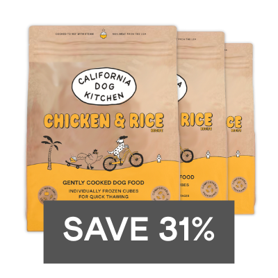 Chicken & Rice Recipe Frozen dog food My Store 3 bags (12lbs)