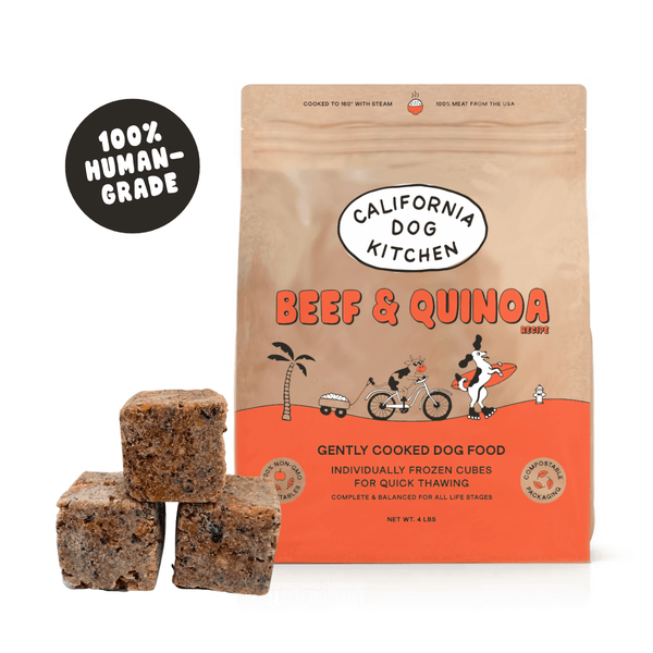 Beef Dog Food – Gently Cooked with Quinoa – California Dog Kitchen