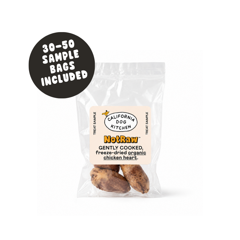 Wholesale - Freeze Dried Treats - Organic Chicken Hearts Wholesale California Dog Kitchen